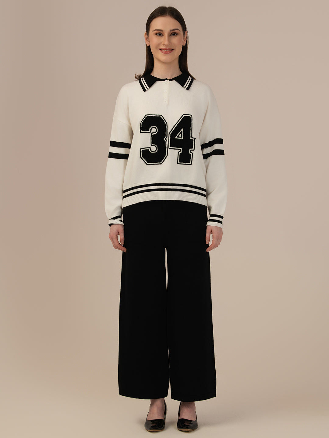 Women’s Premium Winter Top & Bottom – Elegant Albion Outfit _BLACK