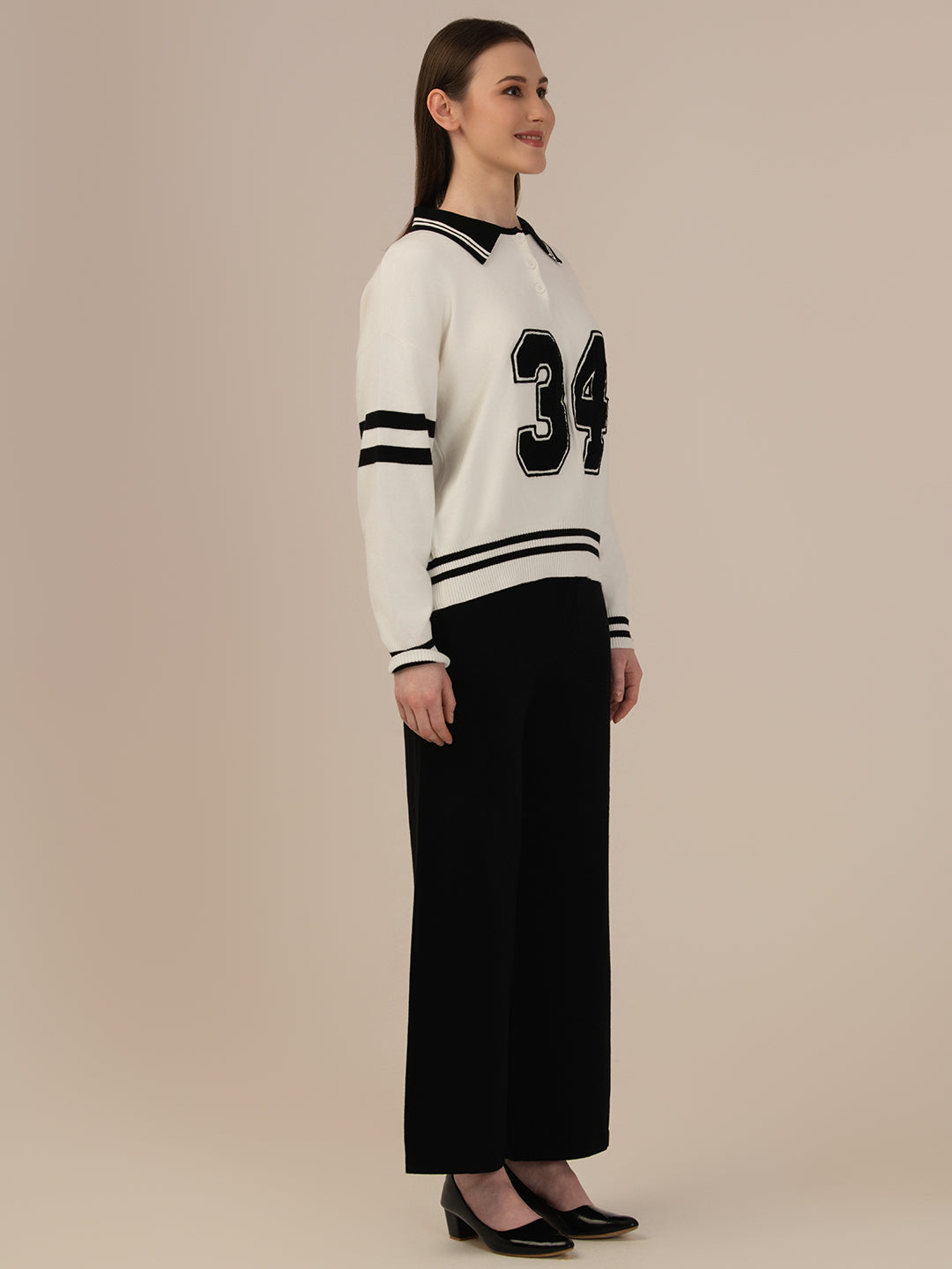 Women’s Premium Winter Top & Bottom – Elegant Albion Outfit _BLACK