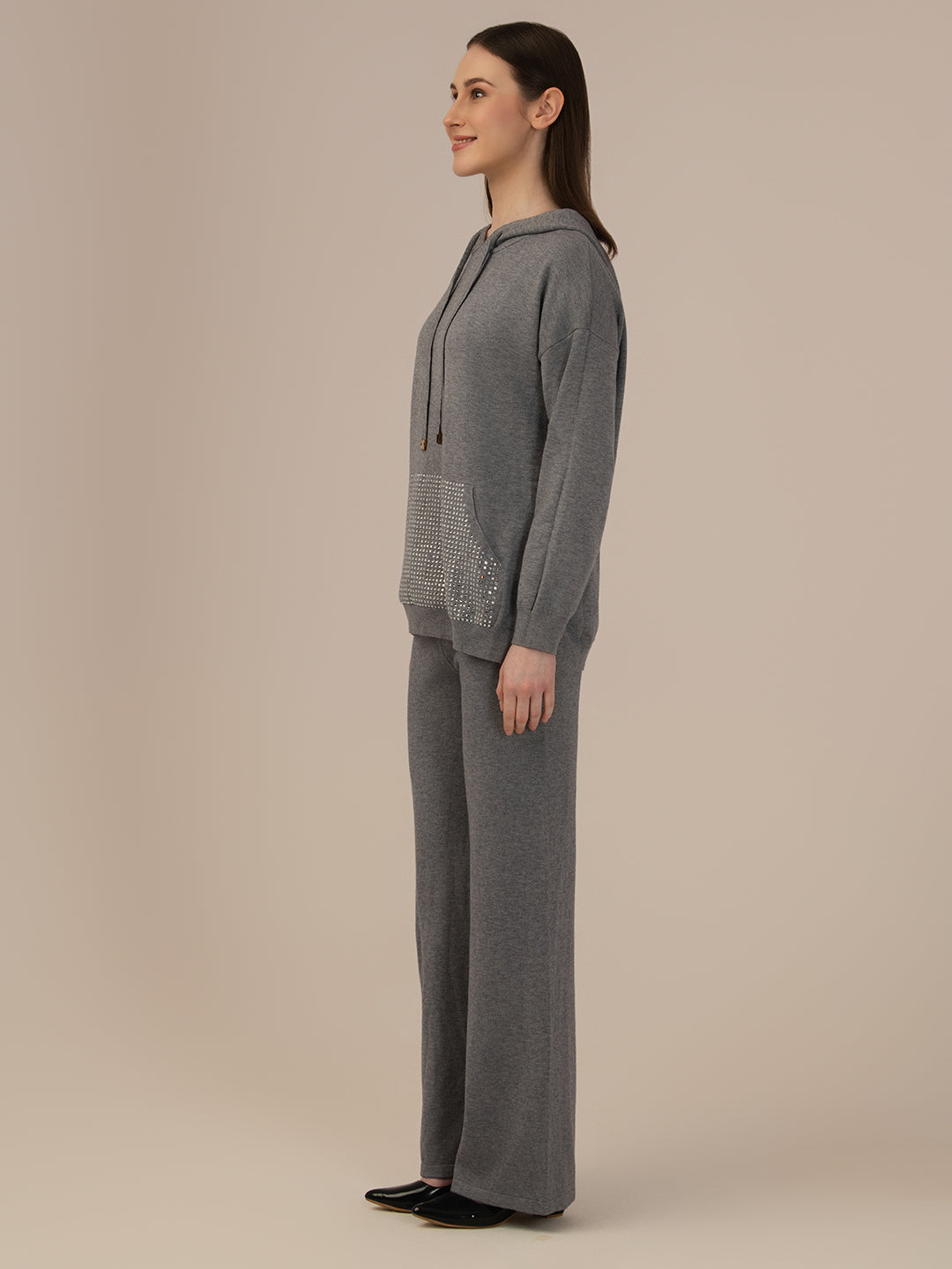 Albion Ladies Woolen Coort Sets – Soft, Warm & Trendy_GREY
