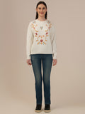 Albion Women’s Woollen Top – Cozy & Stylish Winter Wear_WHITE