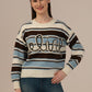 Albion Women’s Printed Woollen Sweater – Soft & Warm Winter Wear