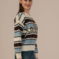 Albion Women’s Printed Woollen Sweater – Soft & Warm Winter Wear