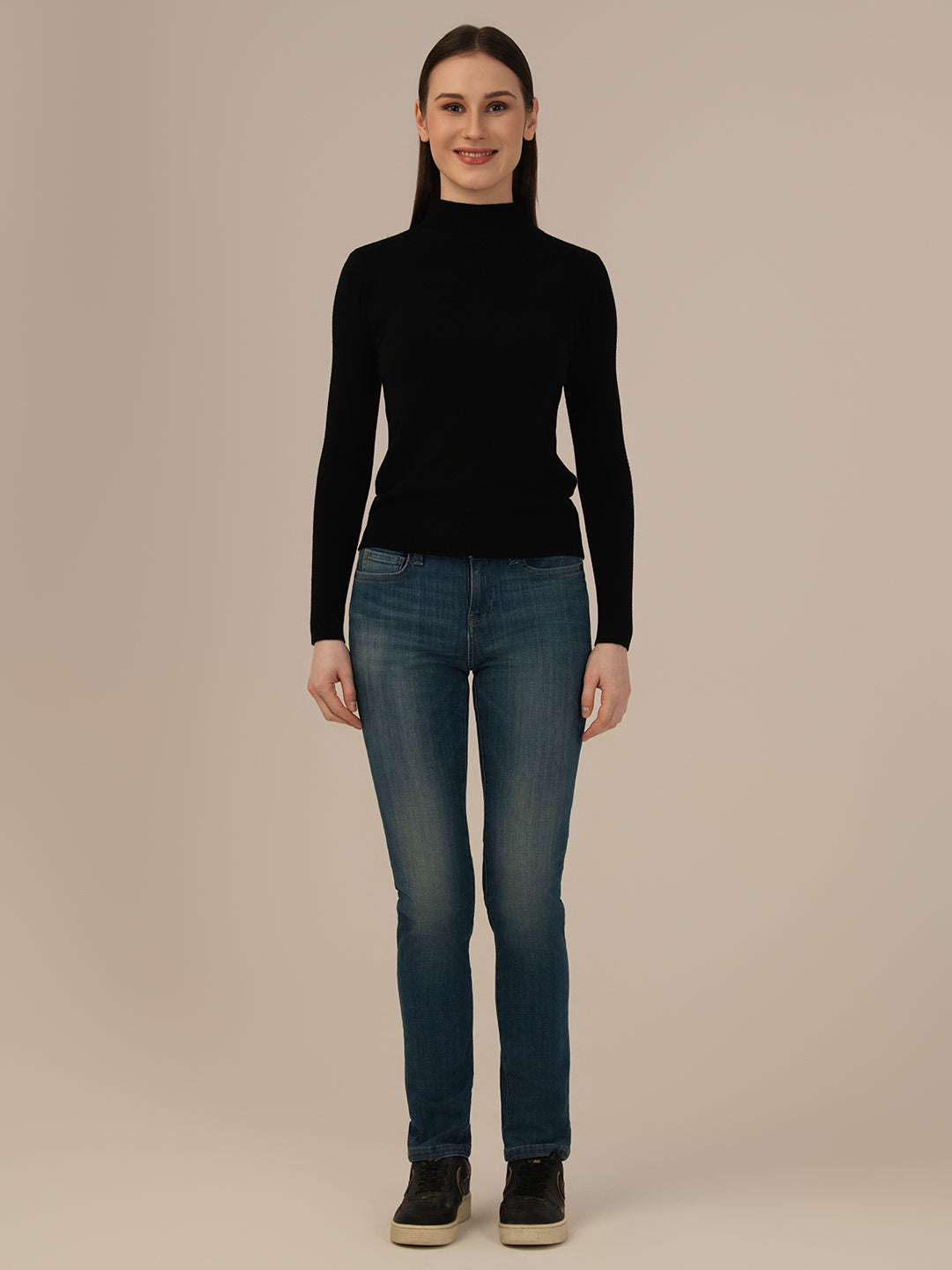 Premium Woolen Knitted Skivi for Women – Ultra-Warm Winter Wear High Neck Top