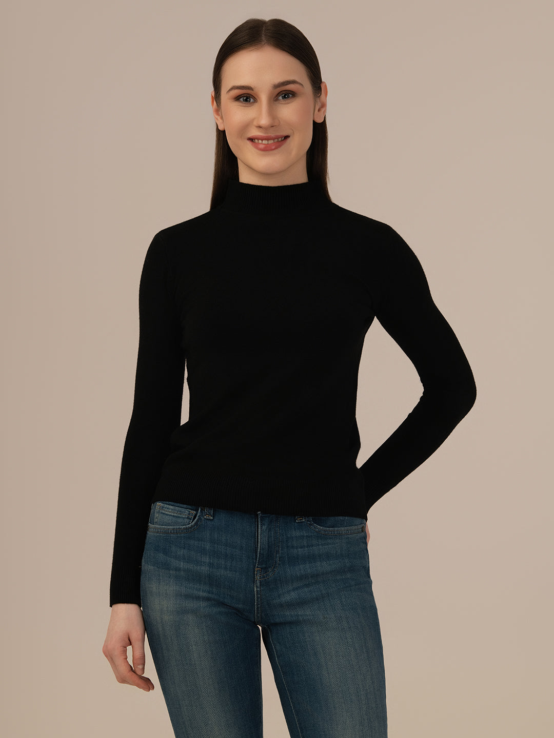 Premium Woolen Knitted Skivi for Women – Ultra-Warm Winter Wear High Neck Top