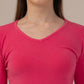 ALBION Casual to Party Wear Woolen Top for Women Winter Essential-H.PINK