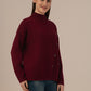 Women’s Woolen Knit Sweater – Elegant & Ultra-Soft Albion Wear_WINE