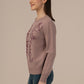 Albion Ladies Woollen Winter Sweater – Cozy & Comfortable – Purple