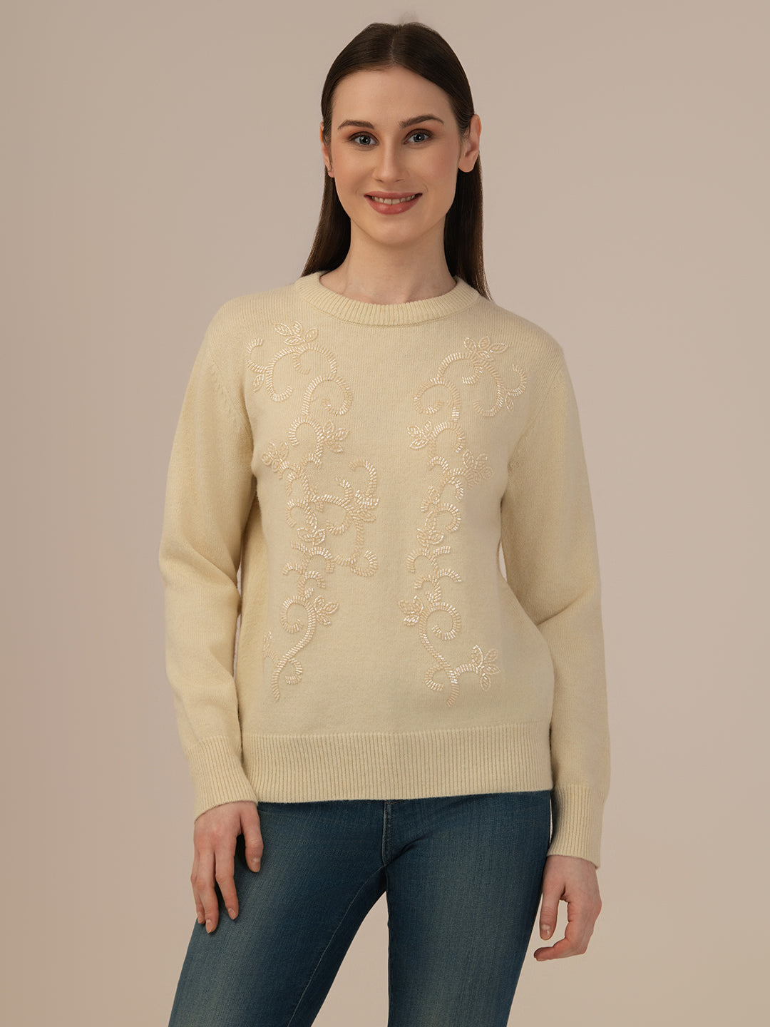 ALBION Premium Quality Woolen Top for Women Winter Style Upgrade-BEAGE