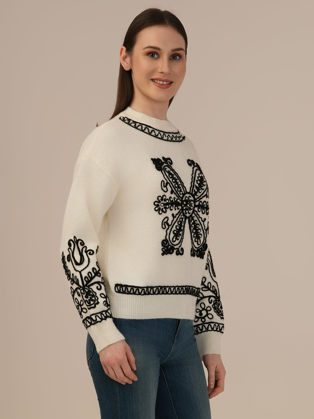 Albion Ladies Warm Pullover – Perfect Winter Comfort_CREAM