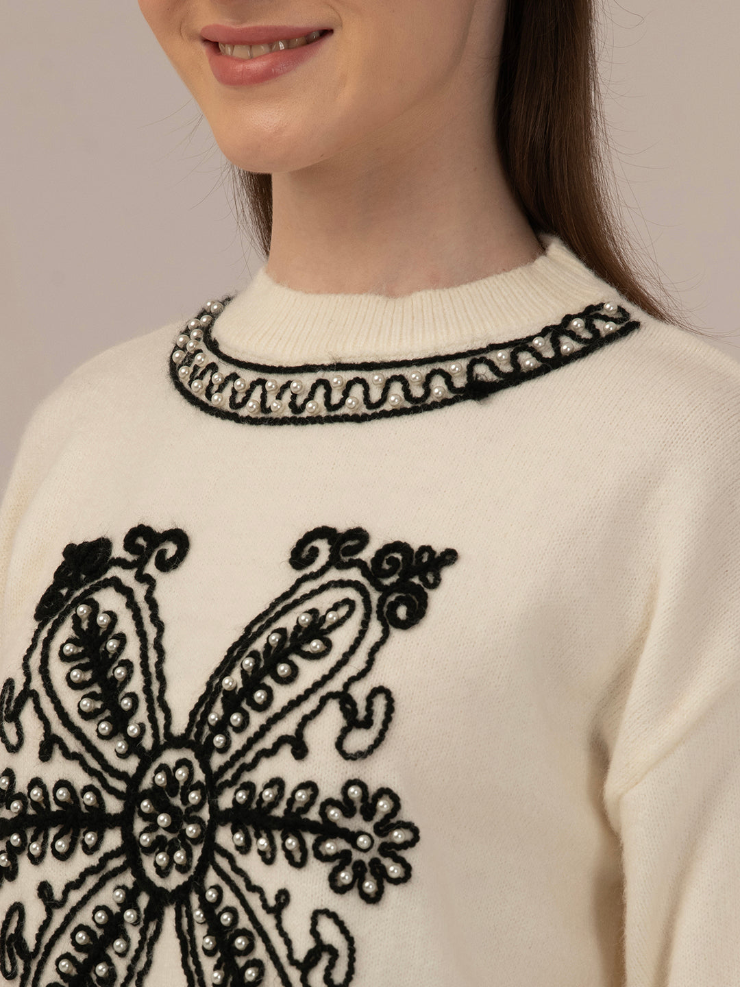 Albion Ladies Warm Pullover – Perfect Winter Comfort_CREAM