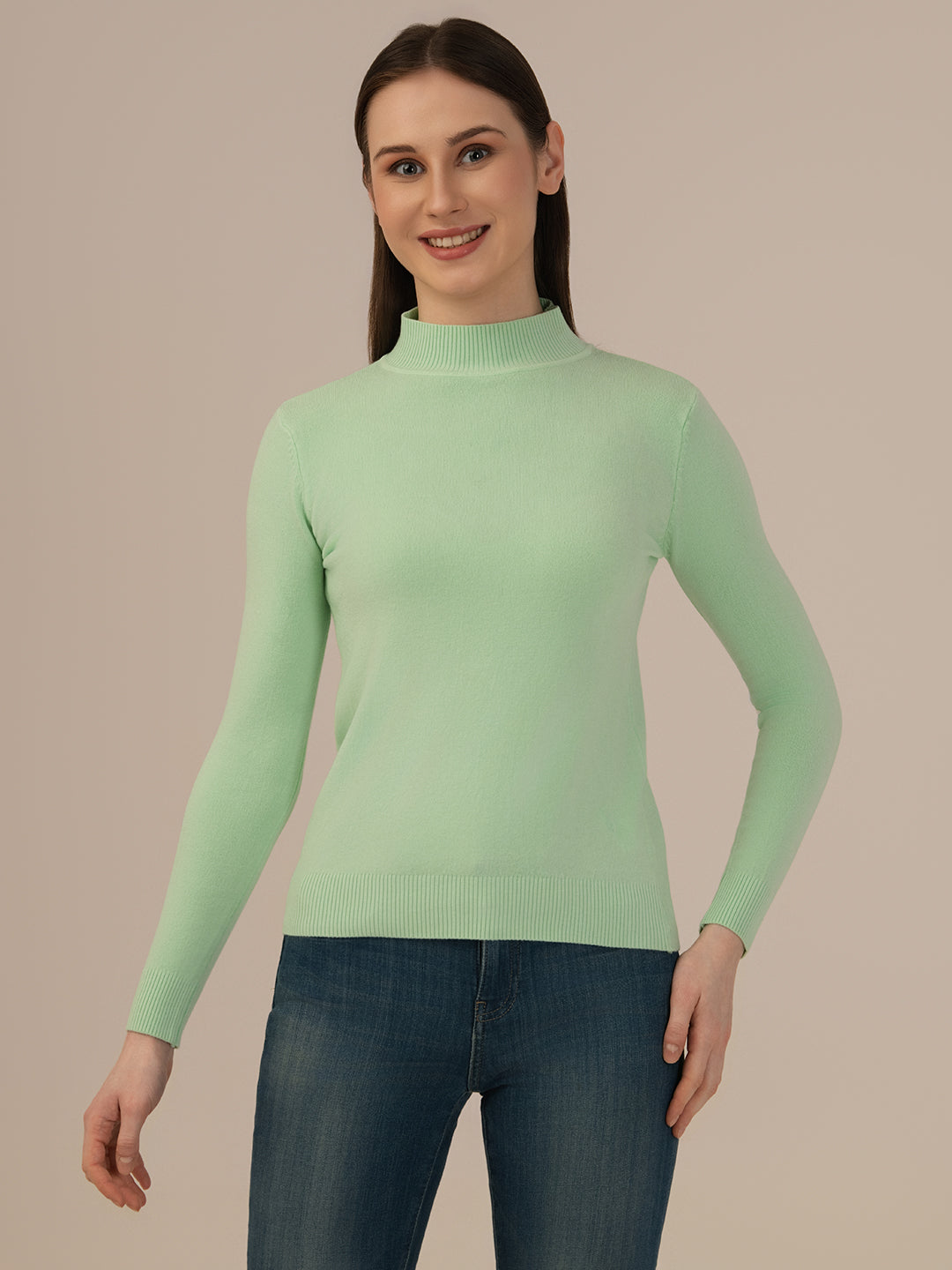 Women’s Winter Pullover – Soft & Stylish Albion Collection_C.GREEN