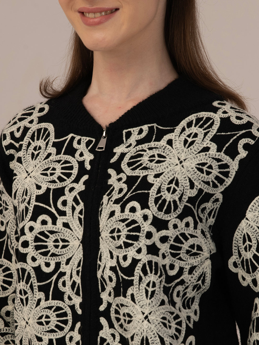 Albion Women’s Woollen Top – Cozy & Stylish Winter Wear_BLACK