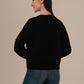 Cozy Woolen Turtleneck Top for Women_black