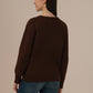 Women’s Woollen Knit Top – Elegant & Ultra-Soft Albion Wear_COFFEE
