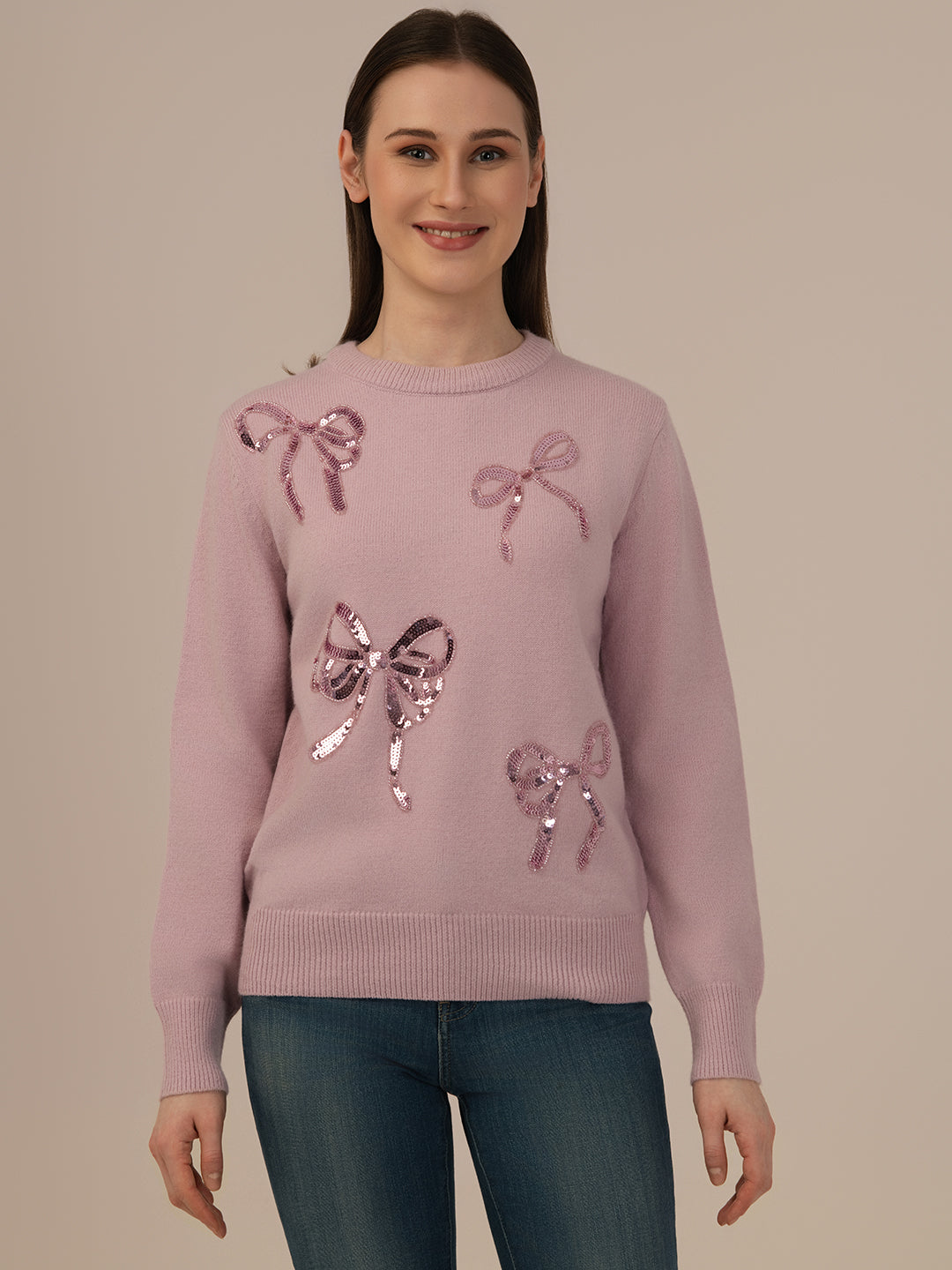 Albion Warm Woolen Long-Sleeve Top for Ladies