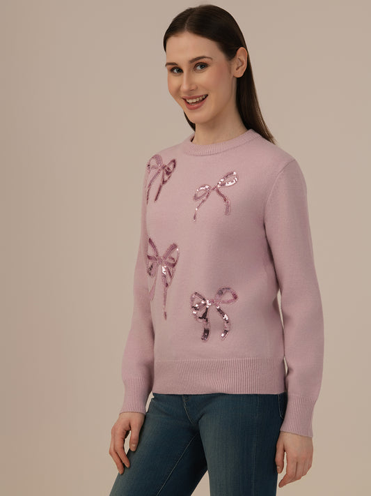Albion Warm Woolen Long-Sleeve Top for Ladies