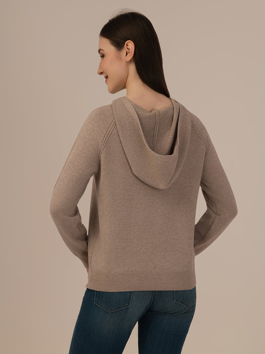Women’s Woollen Knit Top – Elegant & Ultra-Soft Albion Wear_BEIGE