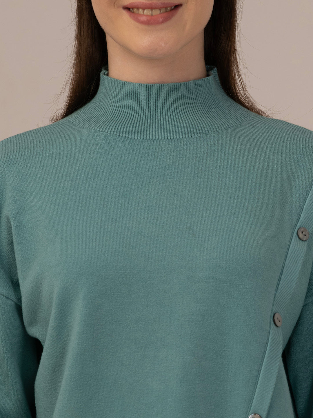 Ladies Sky Woolen Winter Top – Cozy & Stylish Winter Wear