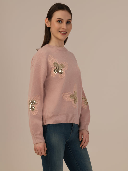 ALBION Soft Knit Woolen Top for Women – Perfect for Winter Fashion-FOWN