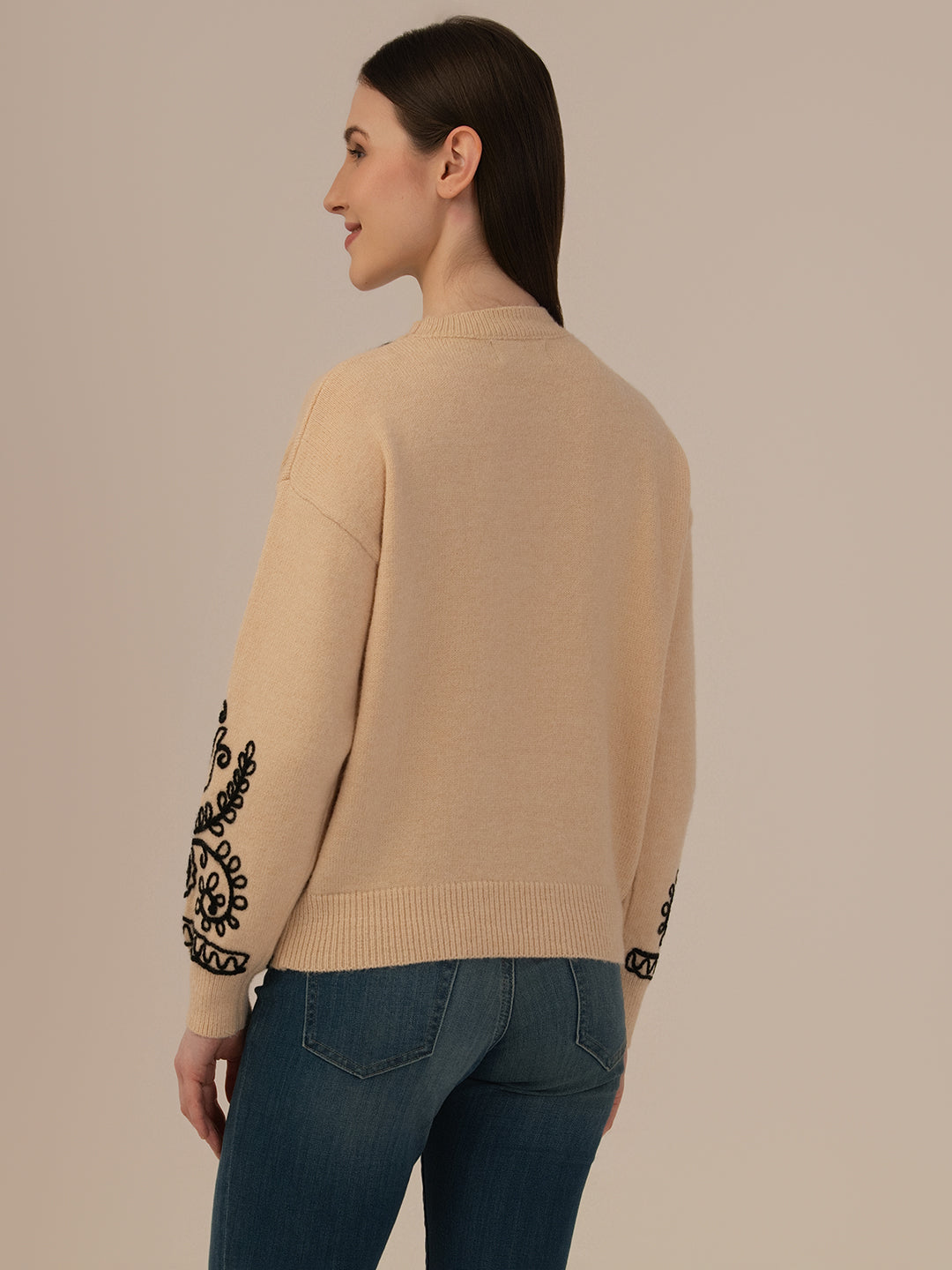 Women’s Woolen Sweater-Style Top – Soft & Warm