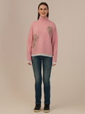 Albion Ladies Woollen Pullover – Perfect Winter Comfort_muted pinkish brown