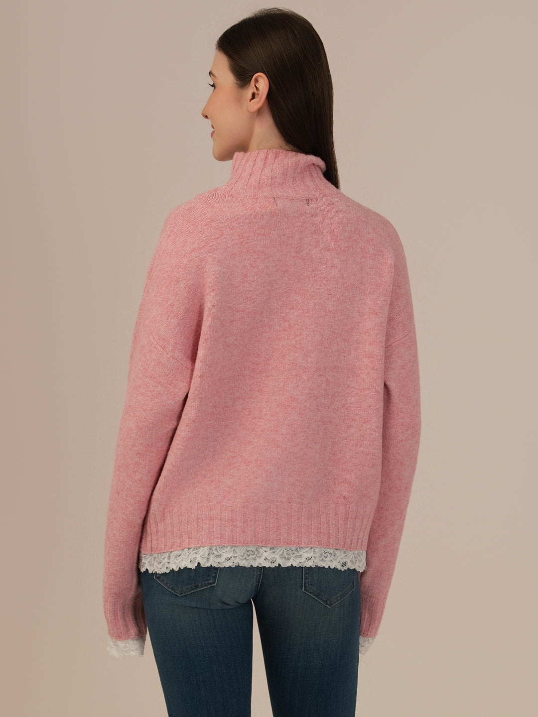 Albion Ladies Woollen Pullover – Perfect Winter Comfort_muted pinkish brown