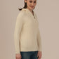 Women’s Woolen Knit Top – Elegant & Ultra-Soft Albion Wear_CREAM