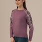 Albion Ladies Woolen Sweater– Perfect Winter Comfort_PURPLE