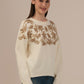 Ladies Winter Sweatshirt – Comfortable Winter Wear, Cream