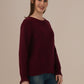 Ladies Winter Sweater – Comfortable Winter Wear, Wine