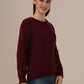 Ladies Winter Sweater – Comfortable Winter Wear, Wine