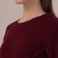 Ladies Winter Sweater – Comfortable Winter Wear, Wine