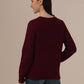Ladies Winter Sweater – Comfortable Winter Wear, Wine