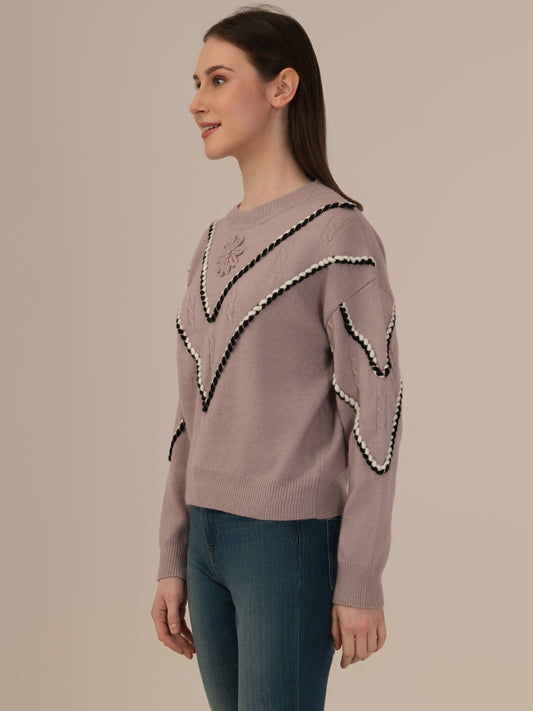 Girls Winter Wear: Pure Wool Knitted Sweater Top