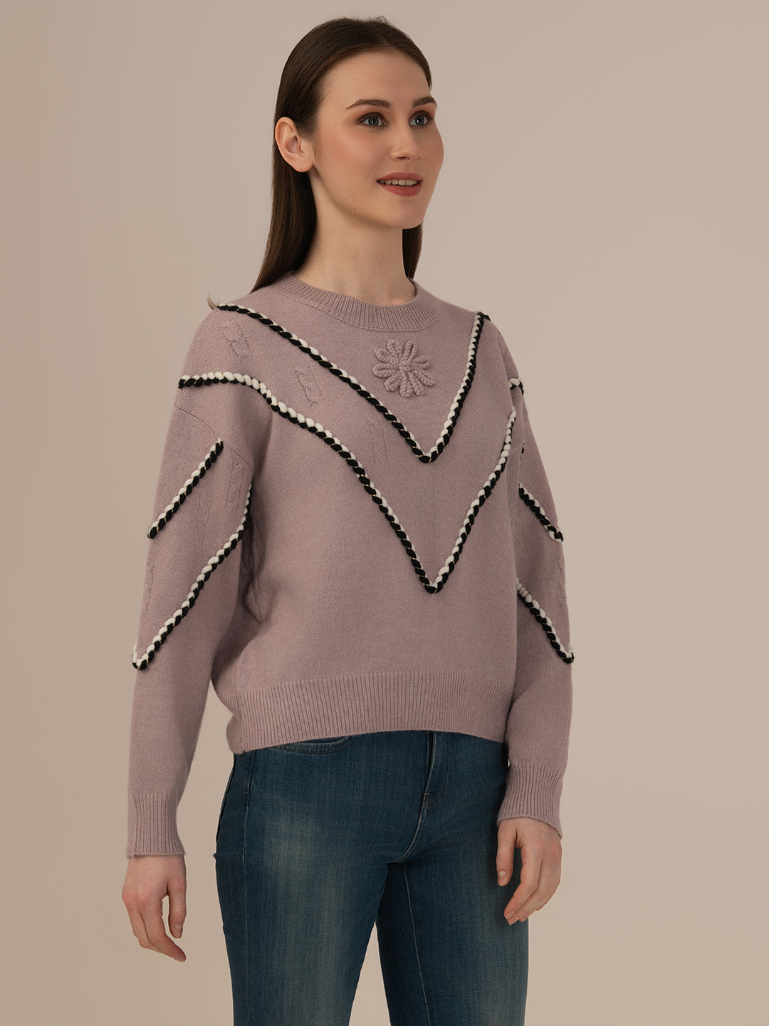 Girls Winter Wear: Pure Wool Knitted Sweater Top