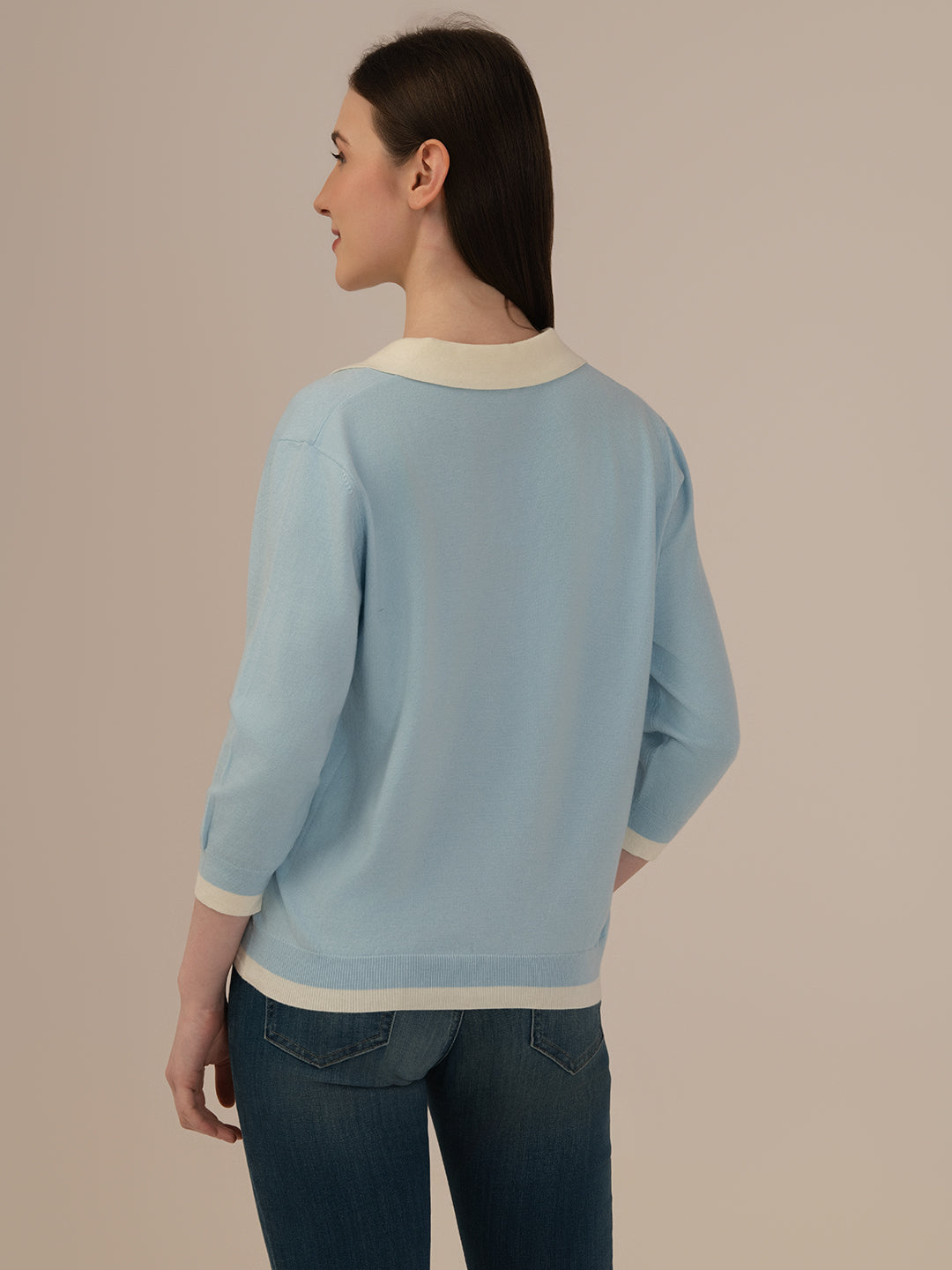 Ladies Winter Sweater – Comfortable Winter Wear, Sky