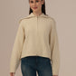 Albion Ladies Winter Top – Comfortable Pure Cream Winter Wear