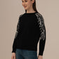 Albion Ladies Woollen Sweater – Comfortable Black Winter Wear