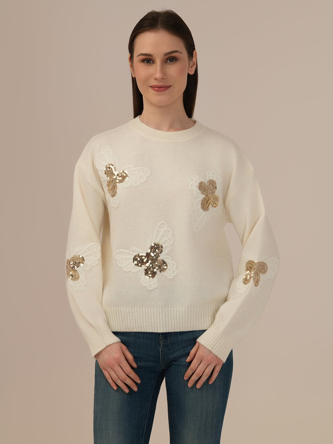 Albion Women’s Premium Woollen Sweater – Soft & Warm Winter Wear