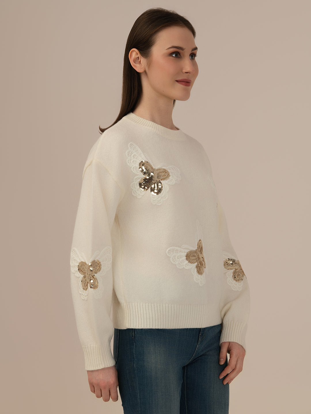 Albion Women’s Premium Woollen Sweater – Soft & Warm Winter Wear