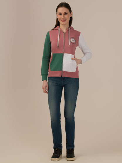 Ladies B Pink Winter Sweatshirt – Cozy & Comfortable Winter Wear