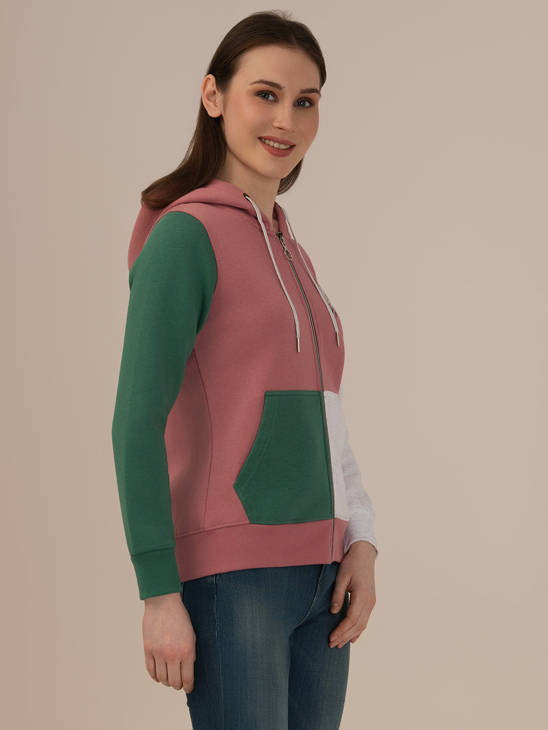Ladies B Pink Winter Sweatshirt – Cozy & Comfortable Winter Wear