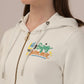 Albion Ladies White Winter Hoodie Cozy & Warm Winter Wear