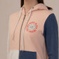 Albion Winter woolen Hoodie For Women Peach