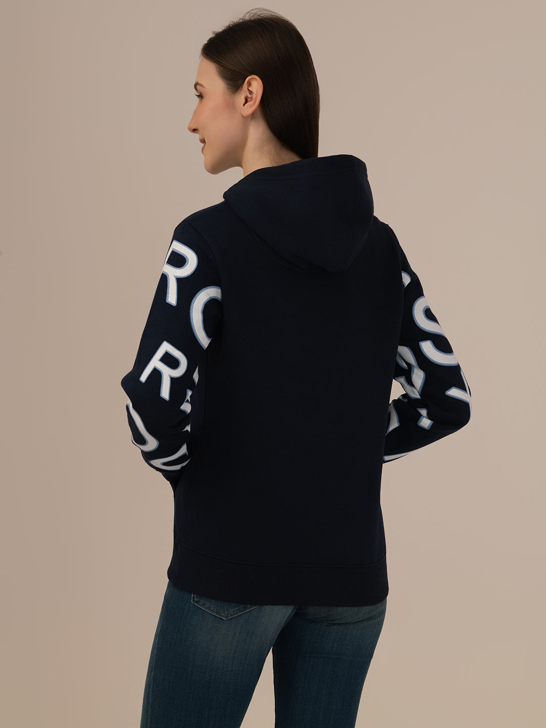 Albion Winter Stylish Warm Women Hoodia Navy
