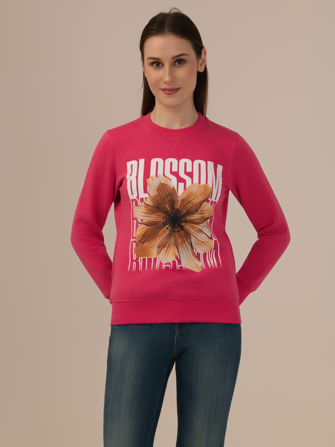 Albion Women Winter Stylish Sweatshirt Beautiful Color