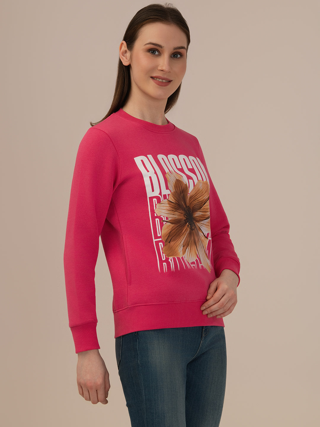 Albion Women Winter Stylish Sweatshirt Beautiful Color
