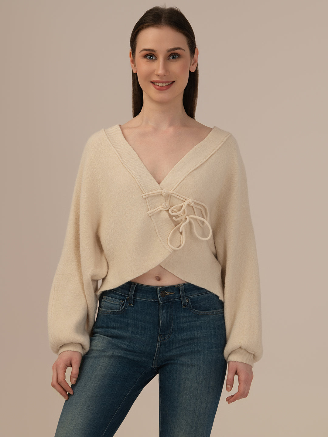 Albion Women Winter Stylish Sweater Brown Daily Wear