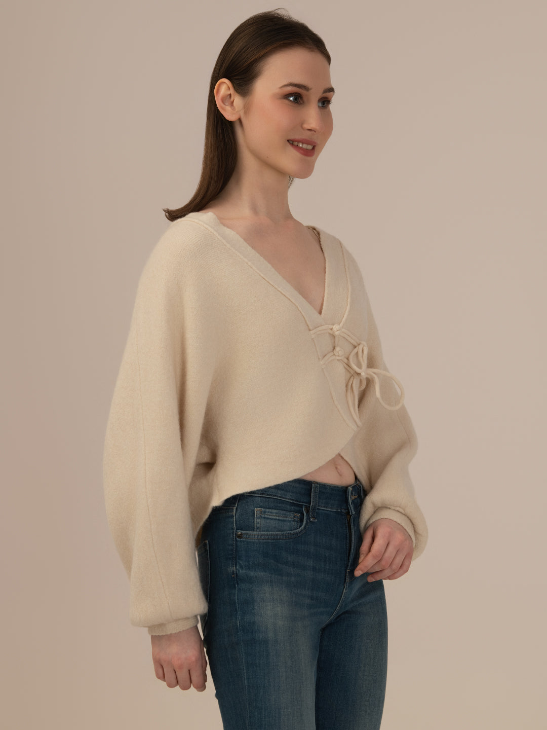 Albion Women Winter Stylish Sweater Brown Daily Wear