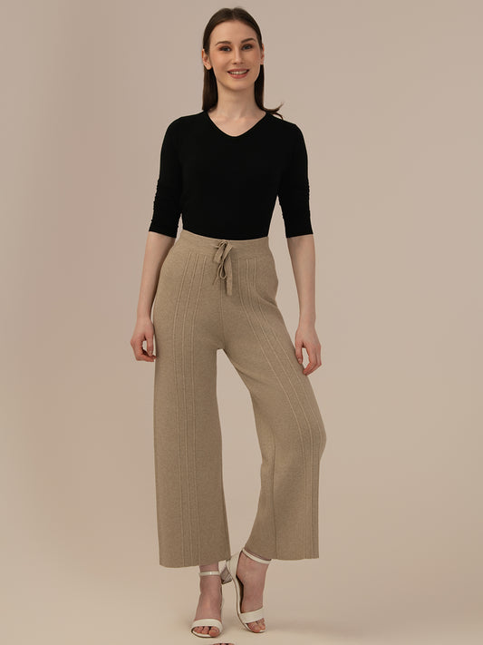Classic Woolen Stretchable  Harem Pants Set for Women
